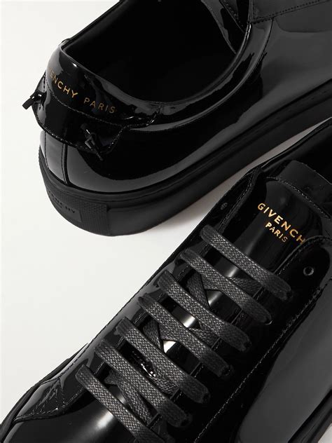 givenchy urban street patent leather sneakers